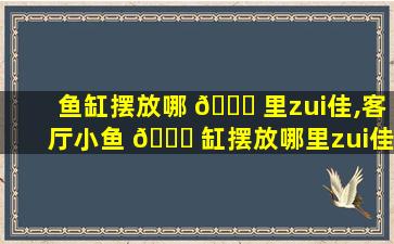 鱼缸摆放哪 🐘 里zui
佳,客厅小鱼 🐎 缸摆放哪里zui
佳